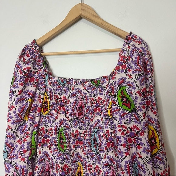 RHODE ALICIA PRINTED PAISLEY BLOUSE SIZE - Picture 12 of 12